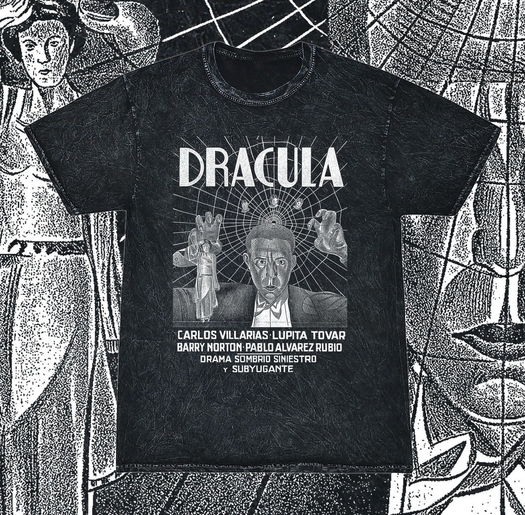 DRACULA - SPANISH VERSION ACID WASH T-SHIRT