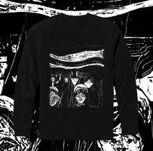 Load image into Gallery viewer, EDVARD MUNCH - "ANXIETY" WOODCUT 1894 LONG SLEEVE - Grave Shift Press LLC