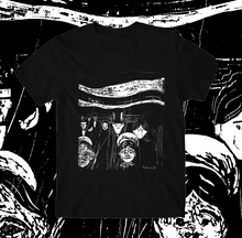 Load image into Gallery viewer, EDVARD MUNCH - "ANXIETY" 1894 WOODCUT T-SHIRT - Grave Shift Press LLC