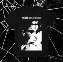 Load image into Gallery viewer, NAUSEA - JEAN PAUL SARTRE T-SHIRT - Grave Shift Press LLC