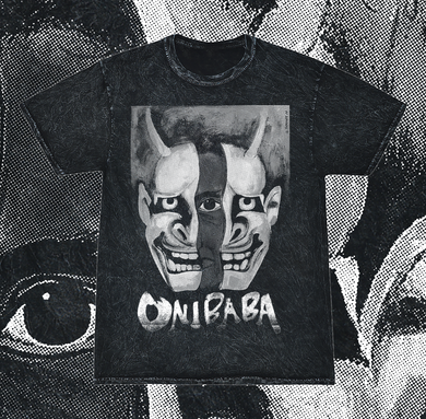 ONIBABA (1964) - MASK ACID WASH T-SHIRT