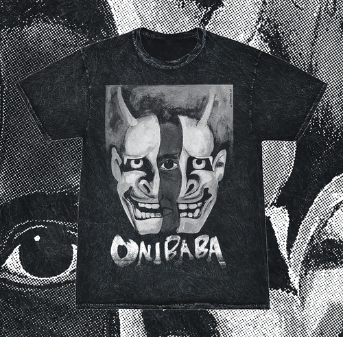 ONIBABA (1964) - MASK ACID WASH T-SHIRT