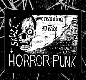 SCREAMING DEAD - "HORROR PUNK" LIMITED PATCH /  BACK PATCH / TAPESTRY - Grave Shift Press LLC