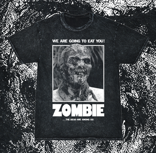 ZOMBIE (1979) - ACID WASH T-SHIRT