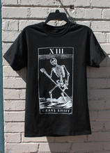 Load image into Gallery viewer, Death Tarot - &quot;Grave Shift&quot; T-Shirt OR Long Sleeve - Grave Shift Press LLC