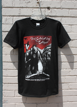 Load image into Gallery viewer, The Cabinet of Dr Caligari Cesare and Jane Red and White Screenprint on a Unisex Softstyle T-Shirt